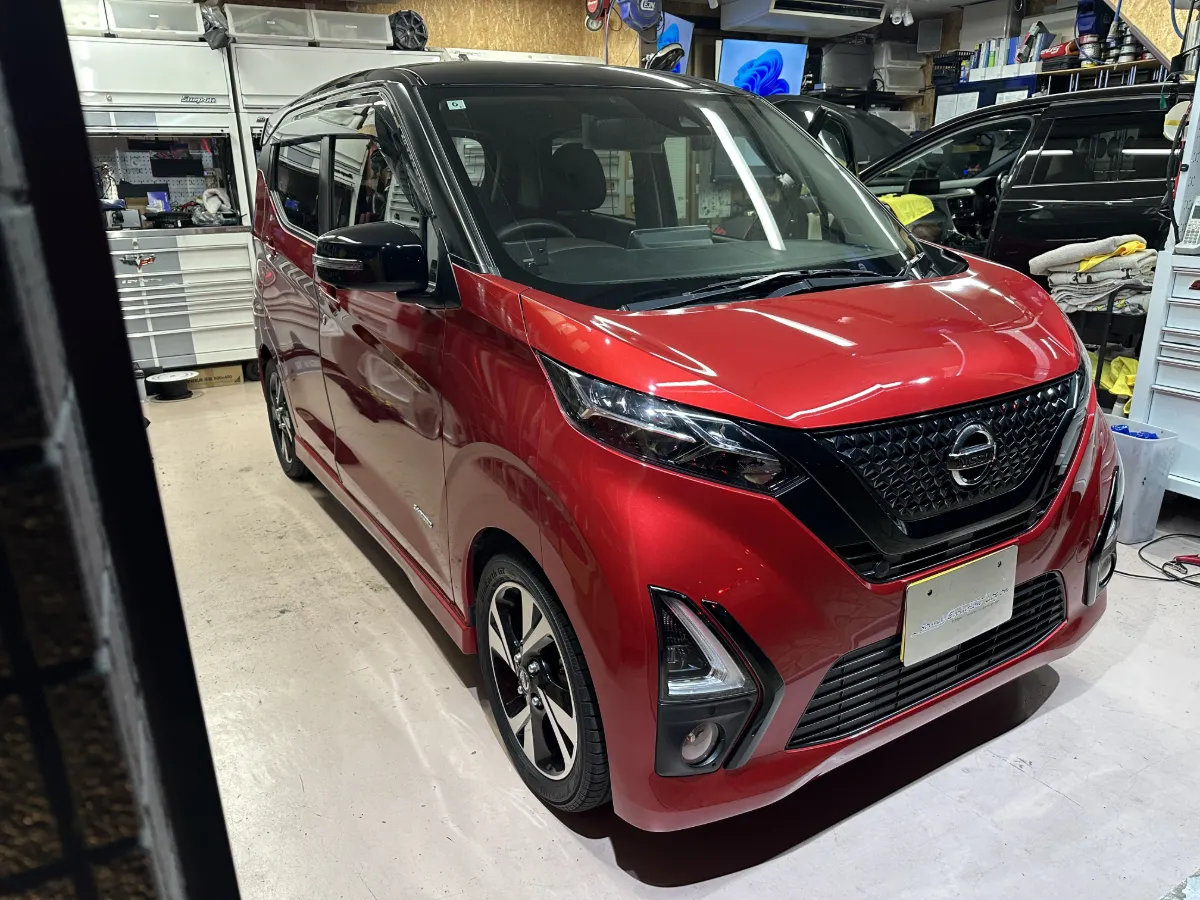 Today we will introduce the car audio installation of a NISSAN DAYZ B4#W.