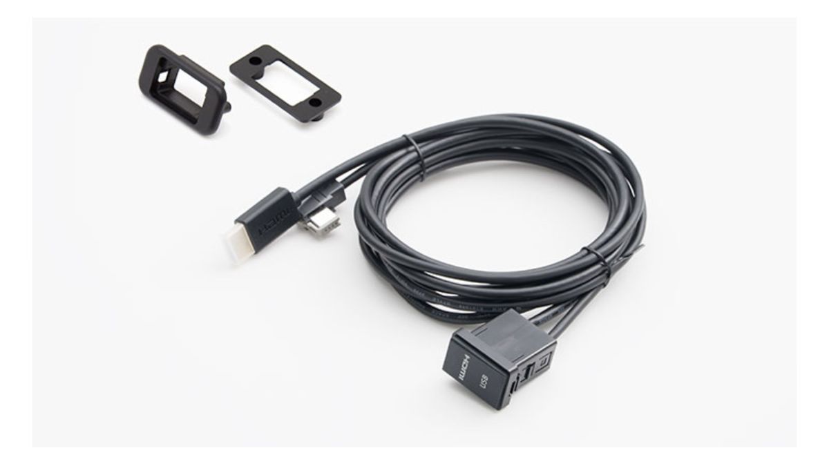 Built-in USB/HDMI Connection Unit (for Toyota accessory sockets) for 2013-2019 Alpine Navigation Systems, Android Connection Package VPC-Y62HU-Android