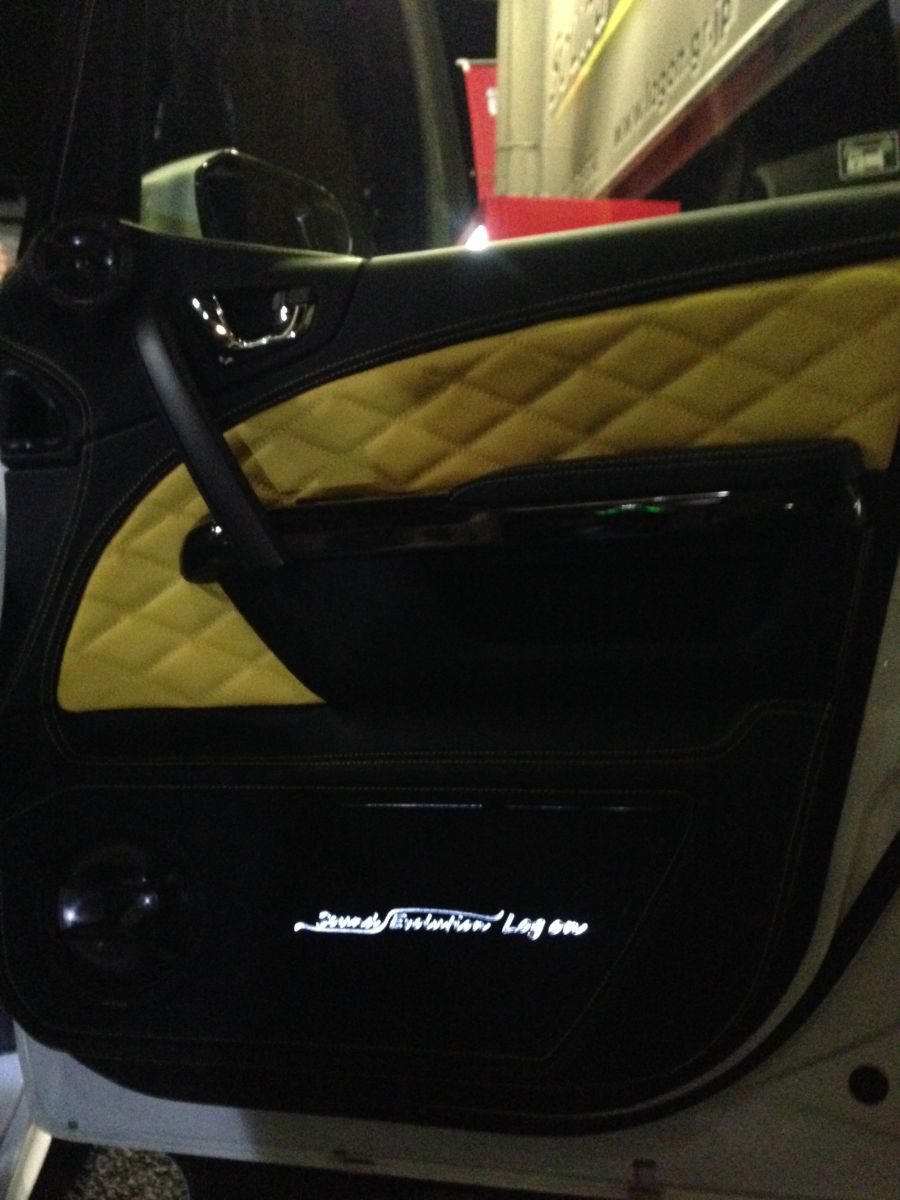 Outer baffle leather & Alcantara fully custom-made door molding